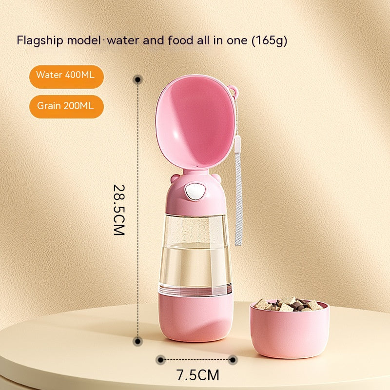 Portable Pet Water and Food Dispenser - Travel Bowl for Dogs and Cats