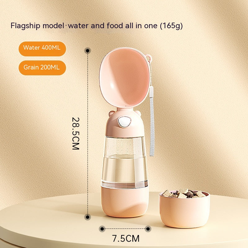 Portable Pet Water and Food Dispenser - Travel Bowl for Dogs and Cats