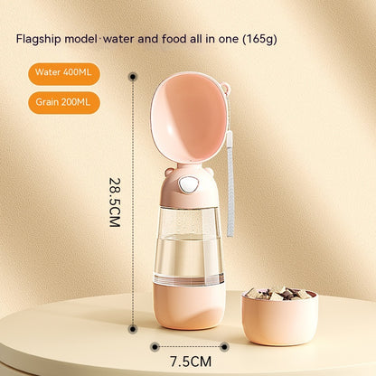 Portable Pet Water and Food Dispenser - Travel Bowl for Dogs and Cats