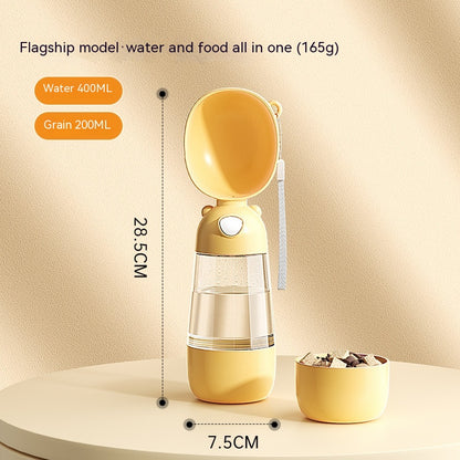 Portable Pet Water and Food Dispenser - Travel Bowl for Dogs and Cats