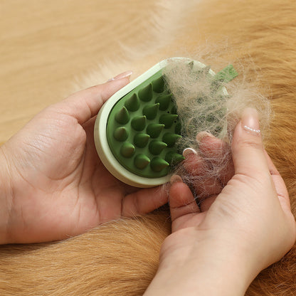 Soft Silicone Pet Hair Remover Comb - Handheld Bath and Shower Brush for Dogs and Cats, Ideal for Cleaning and Massage