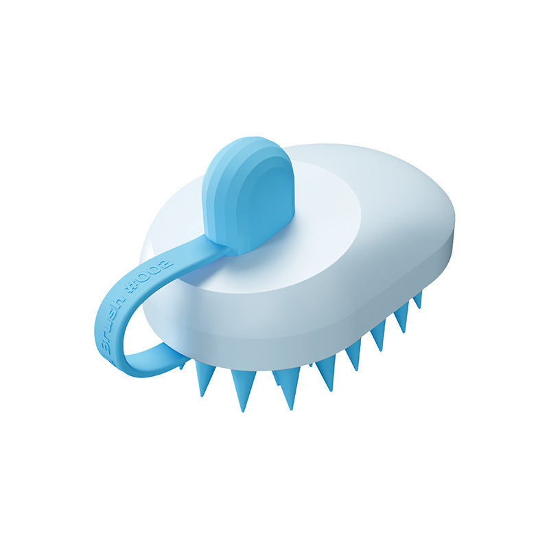 Soft Silicone Pet Hair Remover Comb - Handheld Bath and Shower Brush for Dogs and Cats, Ideal for Cleaning and Massage